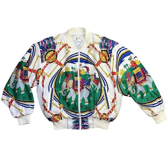 Michael Simon Jackets & Blazers - Vintage 90s Elephant Bomber Jacket - L